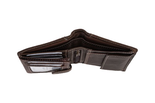Portfel męski Skórzany Wild Horse Brązowy