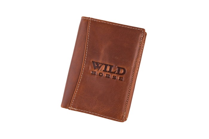 Portfel męski Skórzany Wild Horse Brązowy