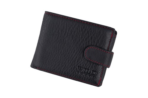 Portfel męski Skórzany Wild Horse Czarny