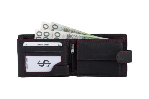 Portfel męski Skórzany Wild Horse Czarny