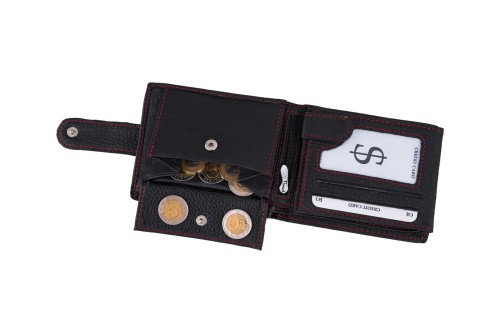 Portfel męski Skórzany Wild Horse Czarny