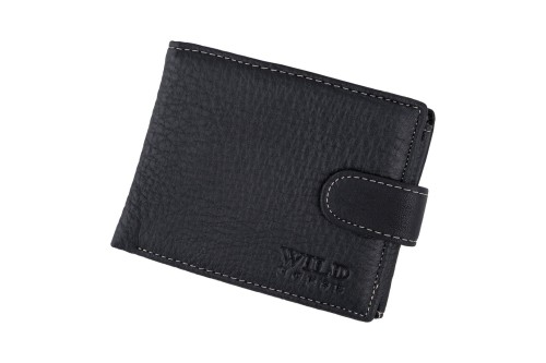 Portfel męski Skórzany Wild Horse Czarny