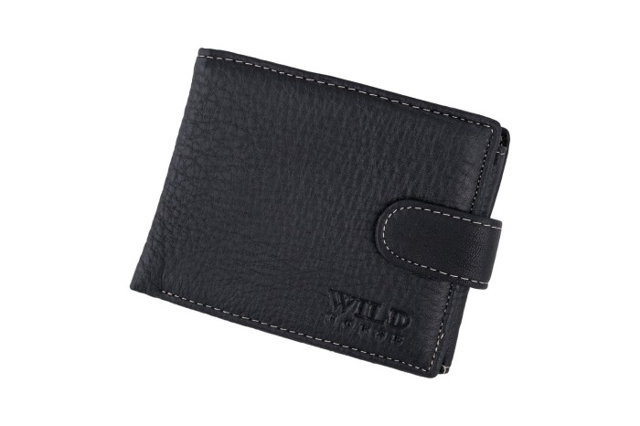 Portfel męski Skórzany Wild Horse Czarny