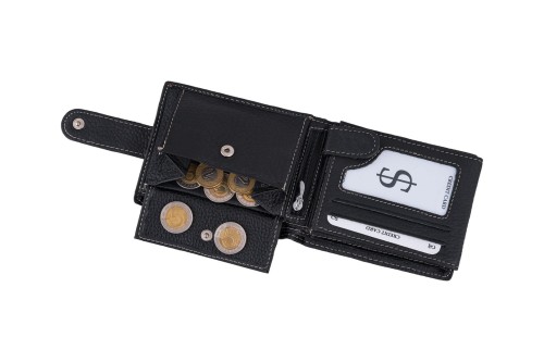 Portfel męski Skórzany Wild Horse Czarny