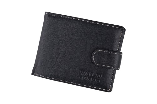 Portfel męski Skórzany Wild Horse Czarny