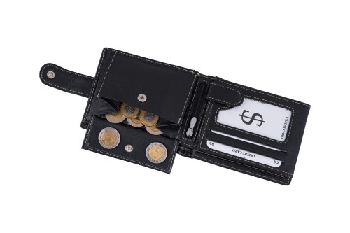 Portfel męski Skórzany Wild Horse Czarny