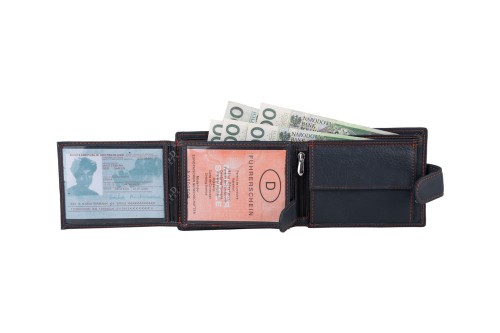 Portfel męski Skórzany Wild Horse Granatowy