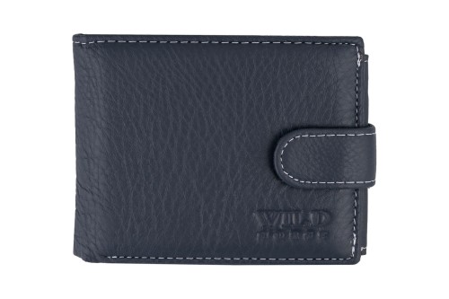 Portfel męski Skórzany Wild Horse Granatowy