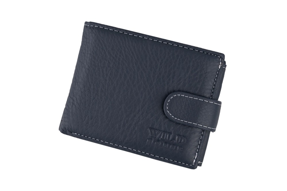 Portfel męski Skórzany Wild Horse Granatowy