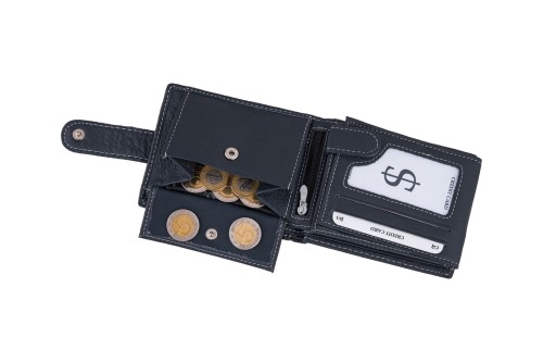 Portfel męski Skórzany Wild Horse Granatowy