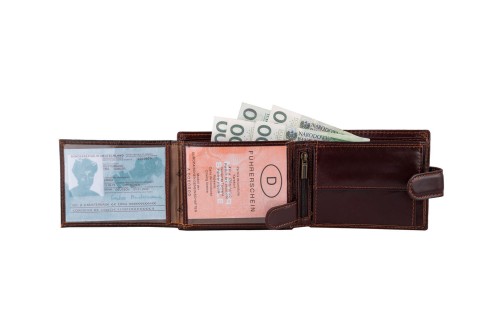 Portfel męski Skórzany Wild Horse Brązowy