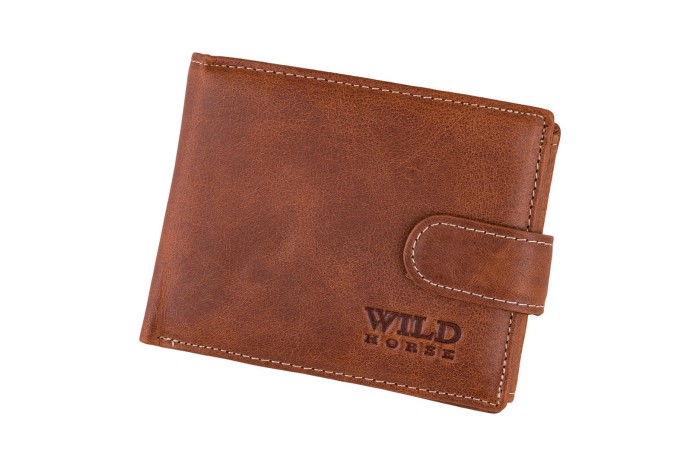 Portfel męski Skórzany Wild Horse Brązowy