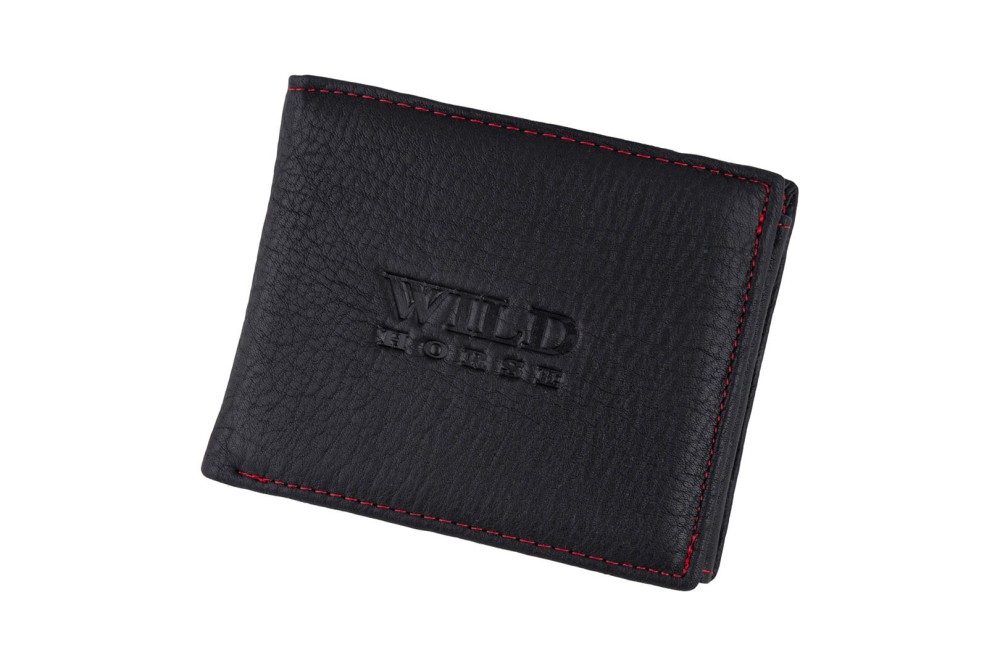 Portfel męski Skórzany Wild Horse Czarny