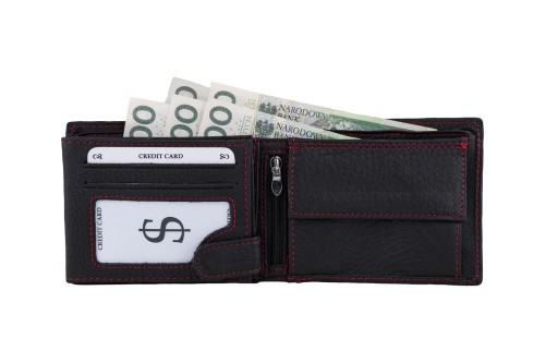 Portfel męski Skórzany Wild Horse Czarny