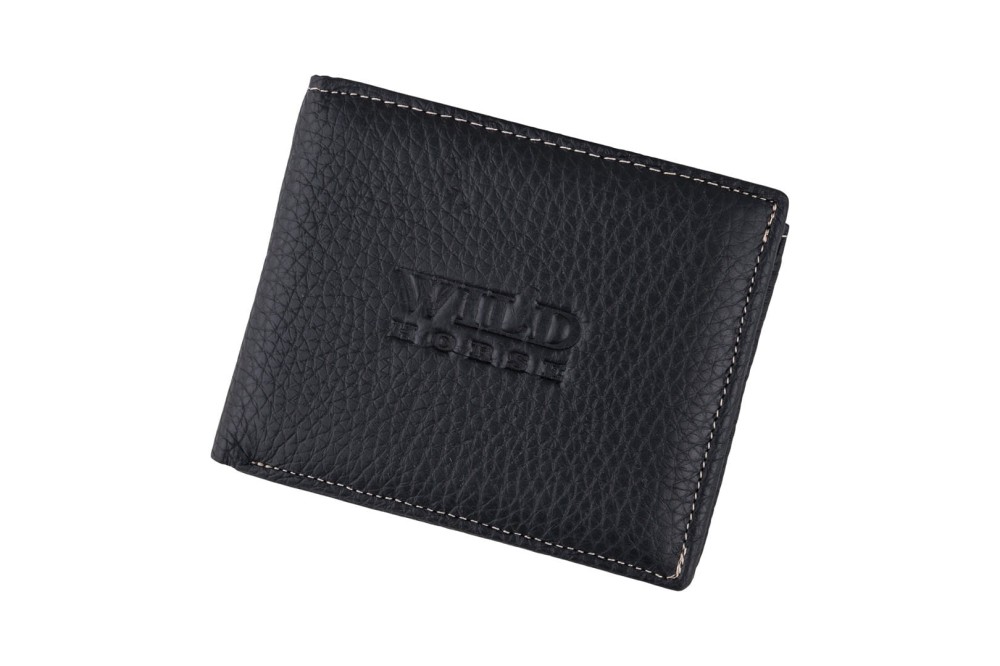 Portfel męski Skórzany Wild Horse Czarny