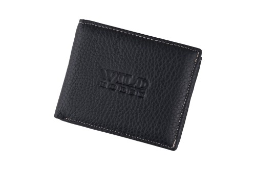 Portfel męski Skórzany Wild Horse Czarny