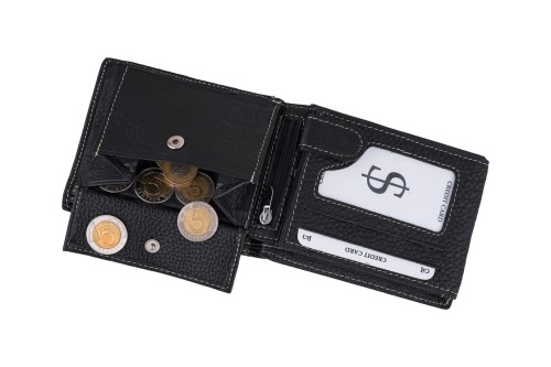 Portfel męski Skórzany Wild Horse Czarny