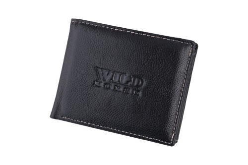 Portfel męski Skórzany Wild Horse Czarny