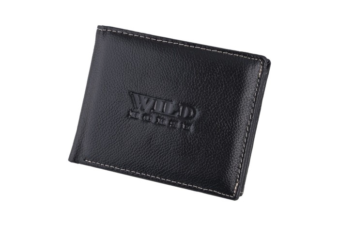 Portfel męski Skórzany Wild Horse Czarny