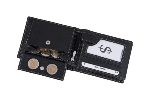 Portfel męski Skórzany Wild Horse Czarny