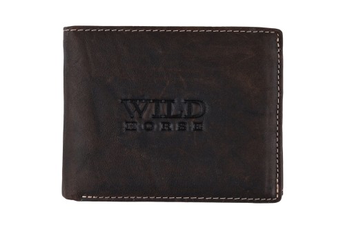Portfel męski Skórzany Wild Horse Brązowy