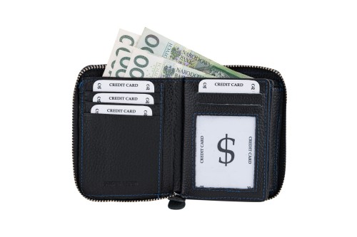 Portfel męski Skórzany Wild Horse Czarny