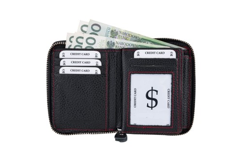 Portfel męski Skórzany Wild Horse Czarny