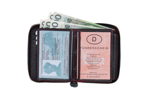 Portfel męski Skórzany Wild Horse Czarny