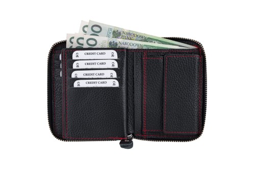 Portfel męski Skórzany Wild Horse Czarny