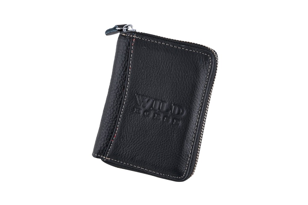 Portfel męski Skórzany Wild Horse Czarny