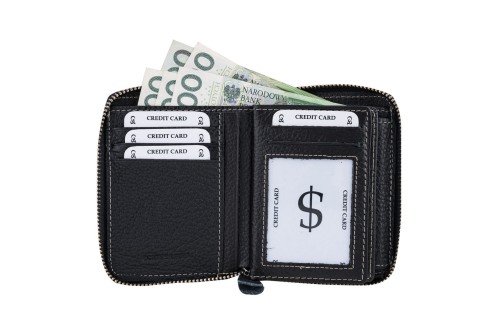 Portfel męski Skórzany Wild Horse Czarny