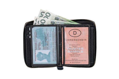 Portfel męski Skórzany Wild Horse Czarny