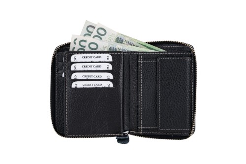 Portfel męski Skórzany Wild Horse Czarny