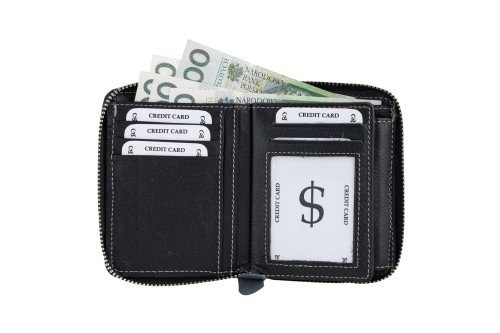 Portfel męski Skórzany Wild Horse Czarny