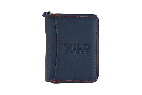 Portfel męski Skórzany Wild Horse Granatowy