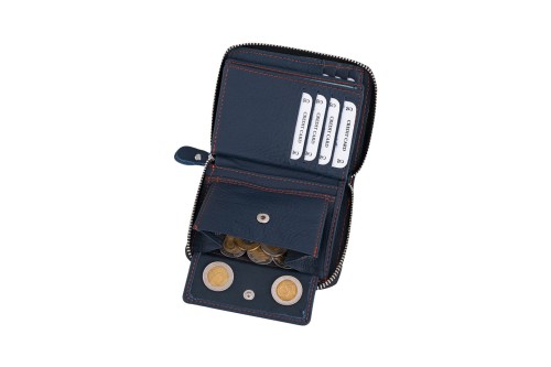 Portfel męski Skórzany Wild Horse Granatowy