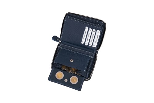 Portfel męski Skórzany Wild Horse Granatowy