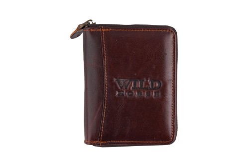 Portfel męski Skórzany Wild Horse Brązowy