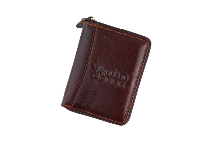 Portfel męski Skórzany Wild Horse Brązowy