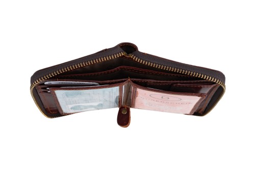 Portfel męski Skórzany Wild Horse Brązowy