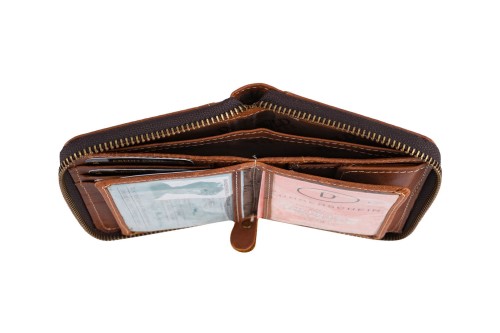 Portfel męski Skórzany Wild Horse Brązowy