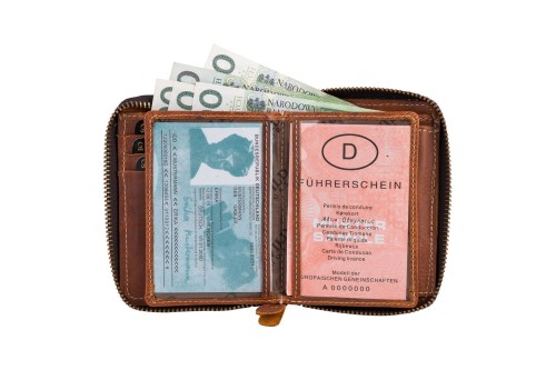 Portfel męski Skórzany Wild Horse Brązowy