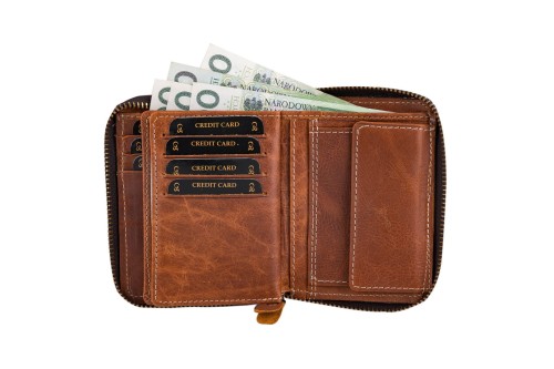 Portfel męski Skórzany Wild Horse Brązowy