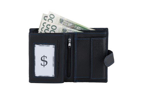 Portfel męski Skórzany Wild Horse Czarny