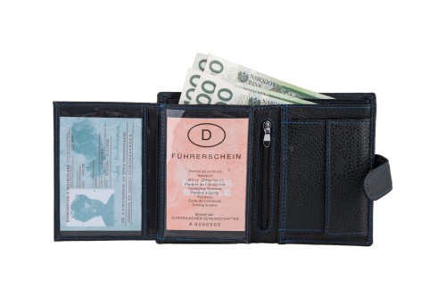 Portfel męski Skórzany Wild Horse Czarny