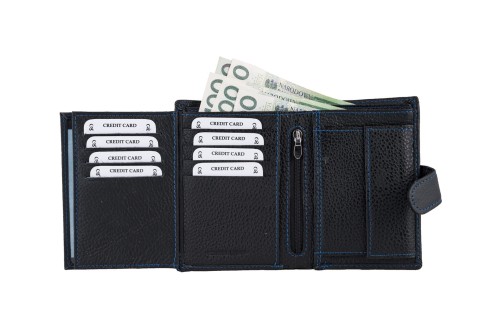 Portfel męski Skórzany Wild Horse Czarny