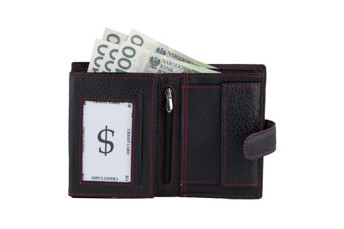 Portfel męski Skórzany Wild Horse Czarny