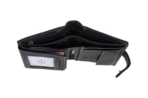 Portfel męski Skórzany Wild Horse Czarny