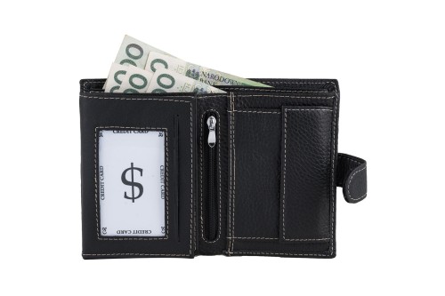 Portfel męski Skórzany Wild Horse Czarny