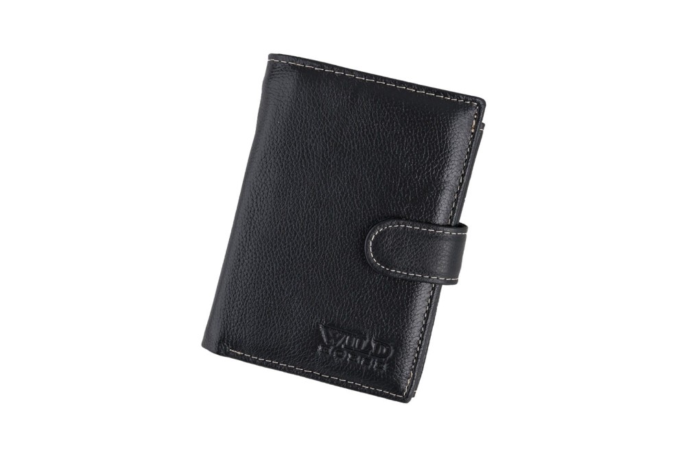 Portfel męski Skórzany Wild Horse Czarny
